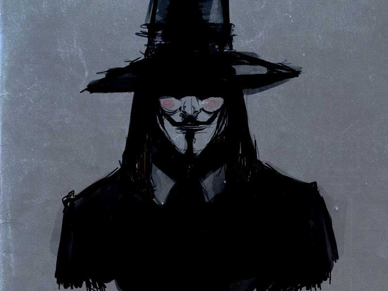 V For Vendetta Michael Jackson - HD Wallpaper 