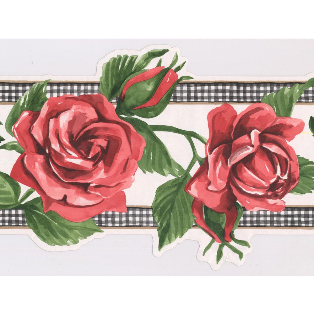 Red Flower Wall Border 1000x1000 Wallpaper teahub.io