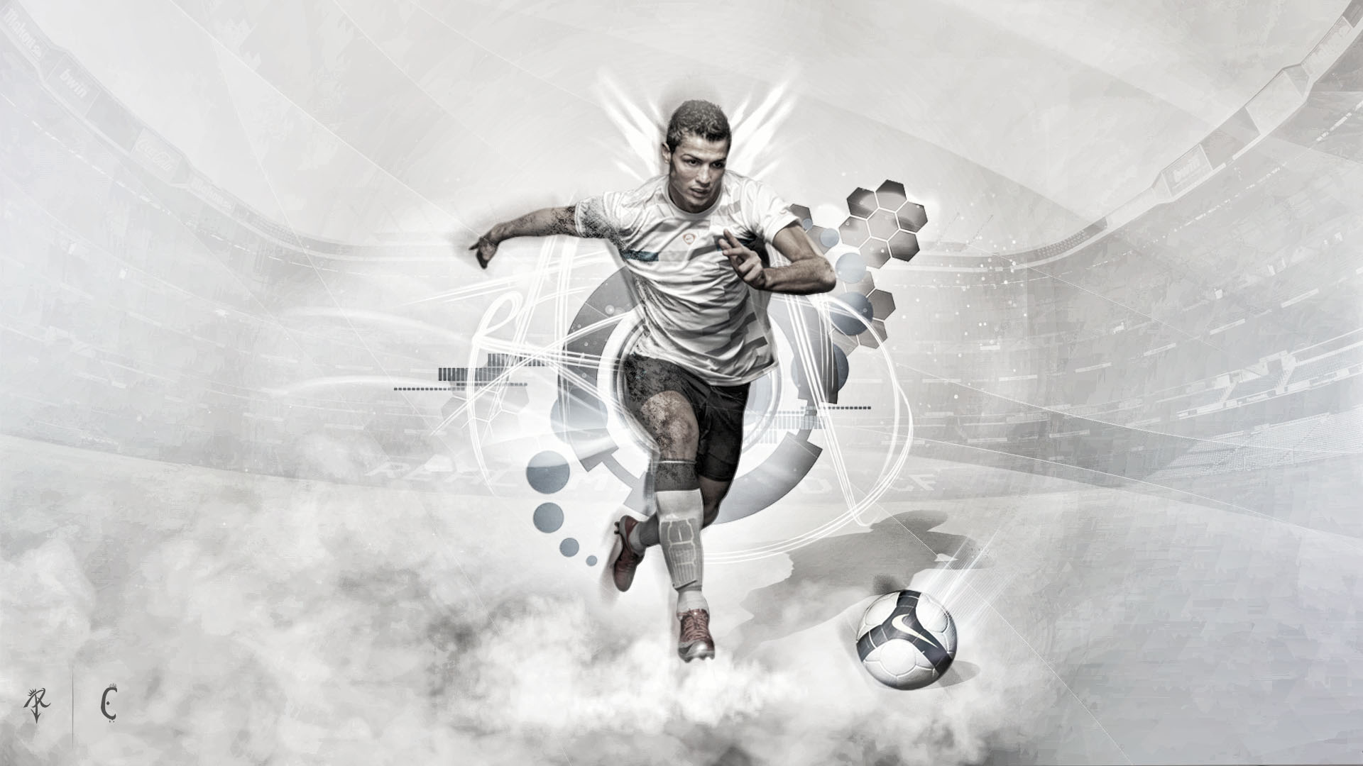 245 Cristiano Ronaldo Wallpaper Black And White Picture - MyWeb