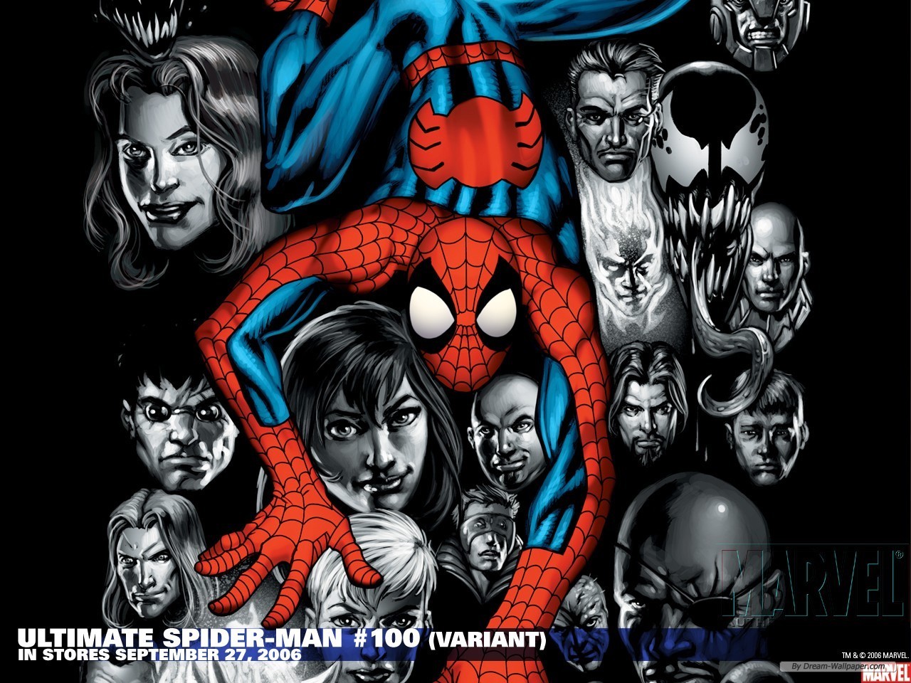 Free Cartoon Wallpaper - Ultimate Spiderman Volume 17 - HD Wallpaper 