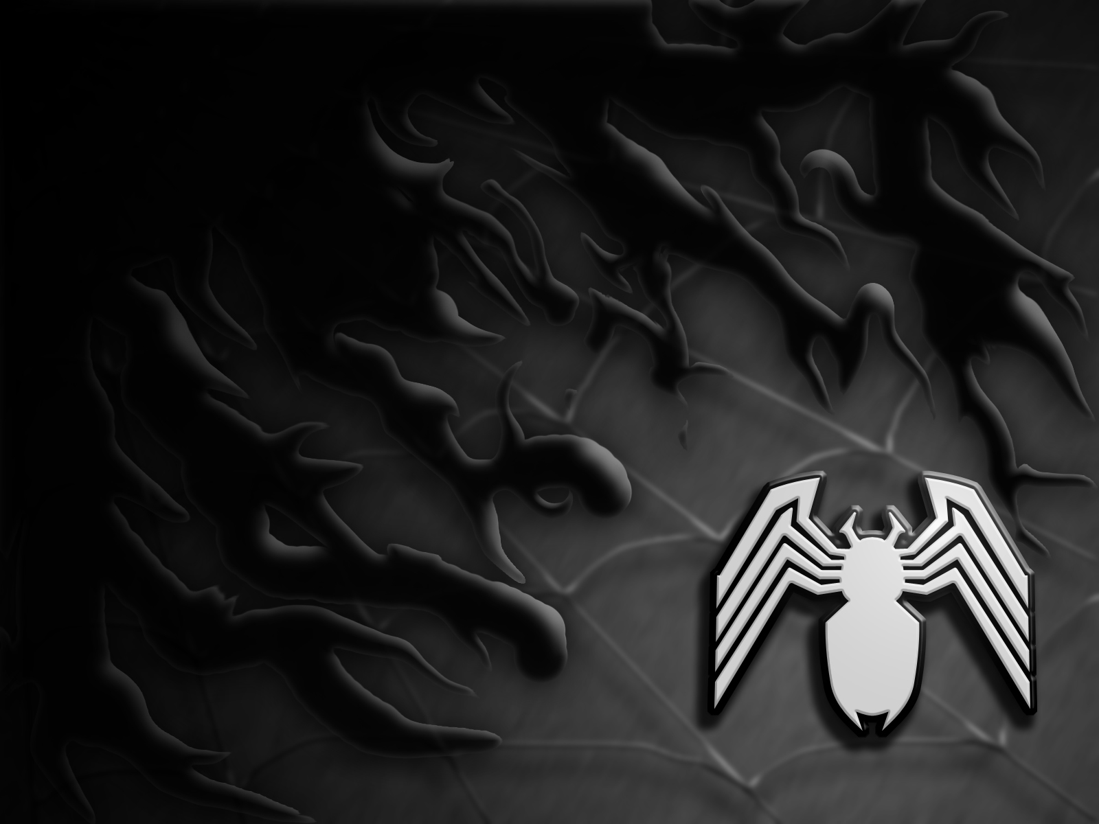 Hd Black Spiderman Iphone Images - Venom Symbol - HD Wallpaper 