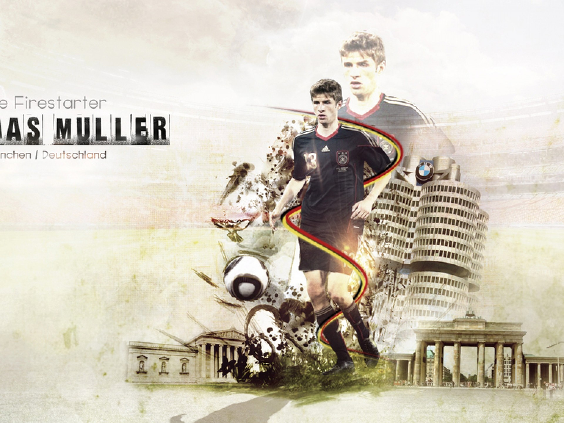 Thomas Muller Germany 2014 World Cup Wallpaper - Thomas Muller - HD Wallpaper 
