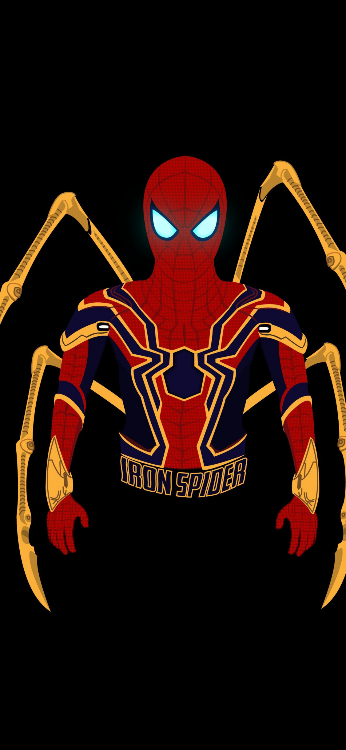 Iron Suit Spider Man Marvel Minimal Wallpaper Iron Spidey Wallpaper Pc 1125x2436 Wallpaper Teahub Io
