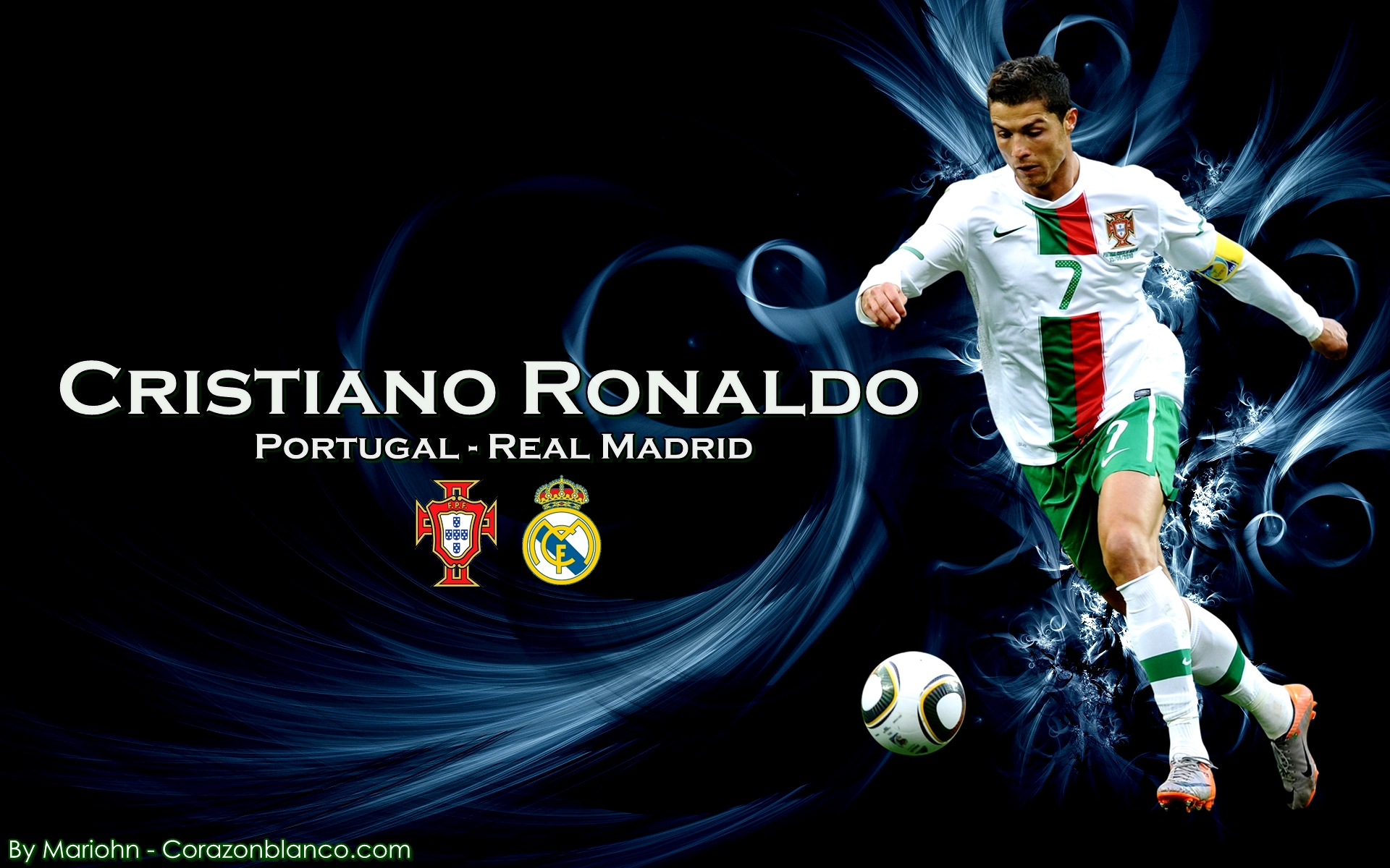 Portugal Real Madrid C Ronaldo - HD Wallpaper 