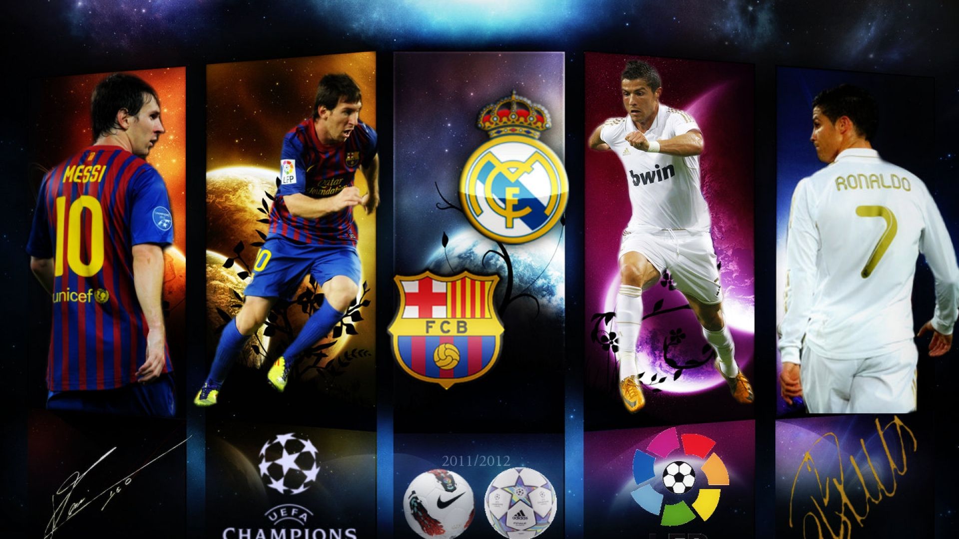 Cristiano Ronaldo Messi Wallpaper Real Madrid Wallpaper - Barcelona Vs Real Madrid 2018 - HD Wallpaper 