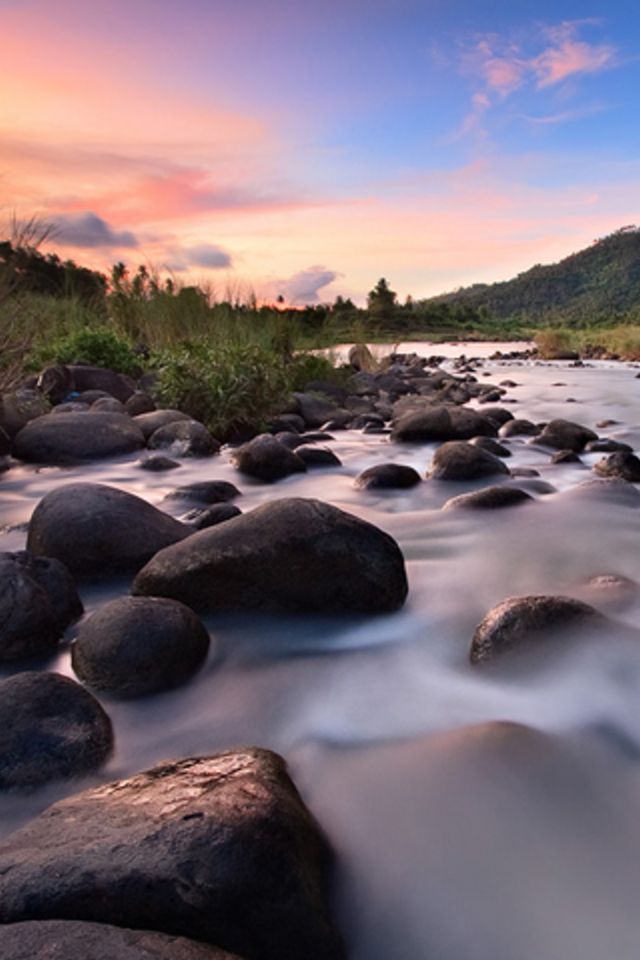 Tranquility Flow Wallpaper - Open Shutter Photography River - HD Wallpaper 
