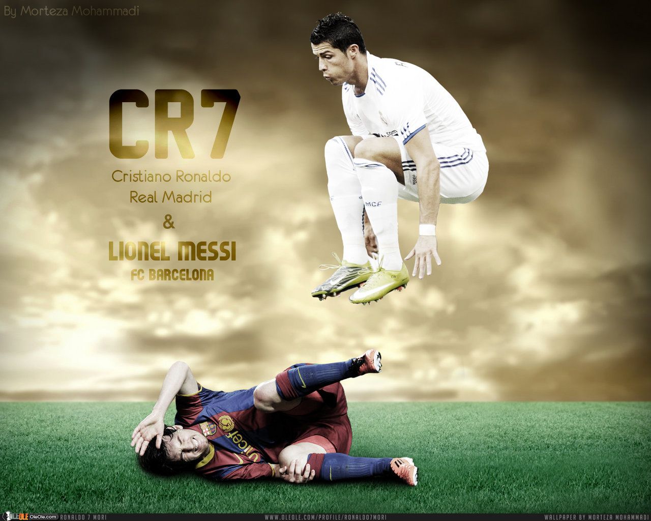 Ronaldo Vs Messi 2011 - HD Wallpaper 