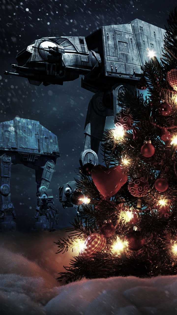 Star Wars Christmas Background - HD Wallpaper 