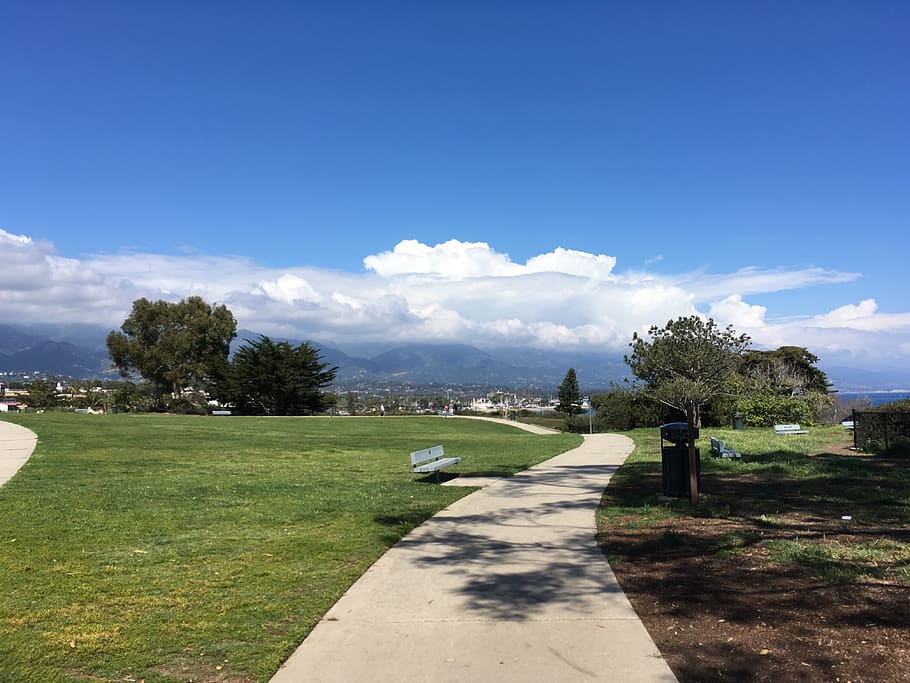 Santa Barbara, United States, Sky, California, Path, - Grass - HD Wallpaper 