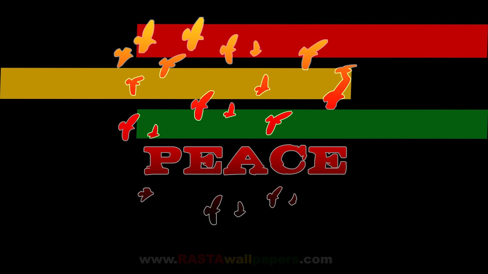 Peace Rasta Wallpapers - Graphic Design - HD Wallpaper 
