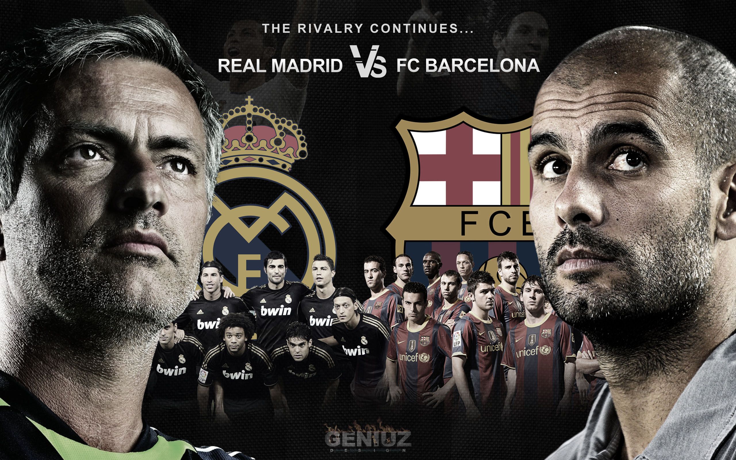 Stunning Real Madrid Vs Barcelona Pic - Barcelona Vs Real Madrid Design - HD Wallpaper 