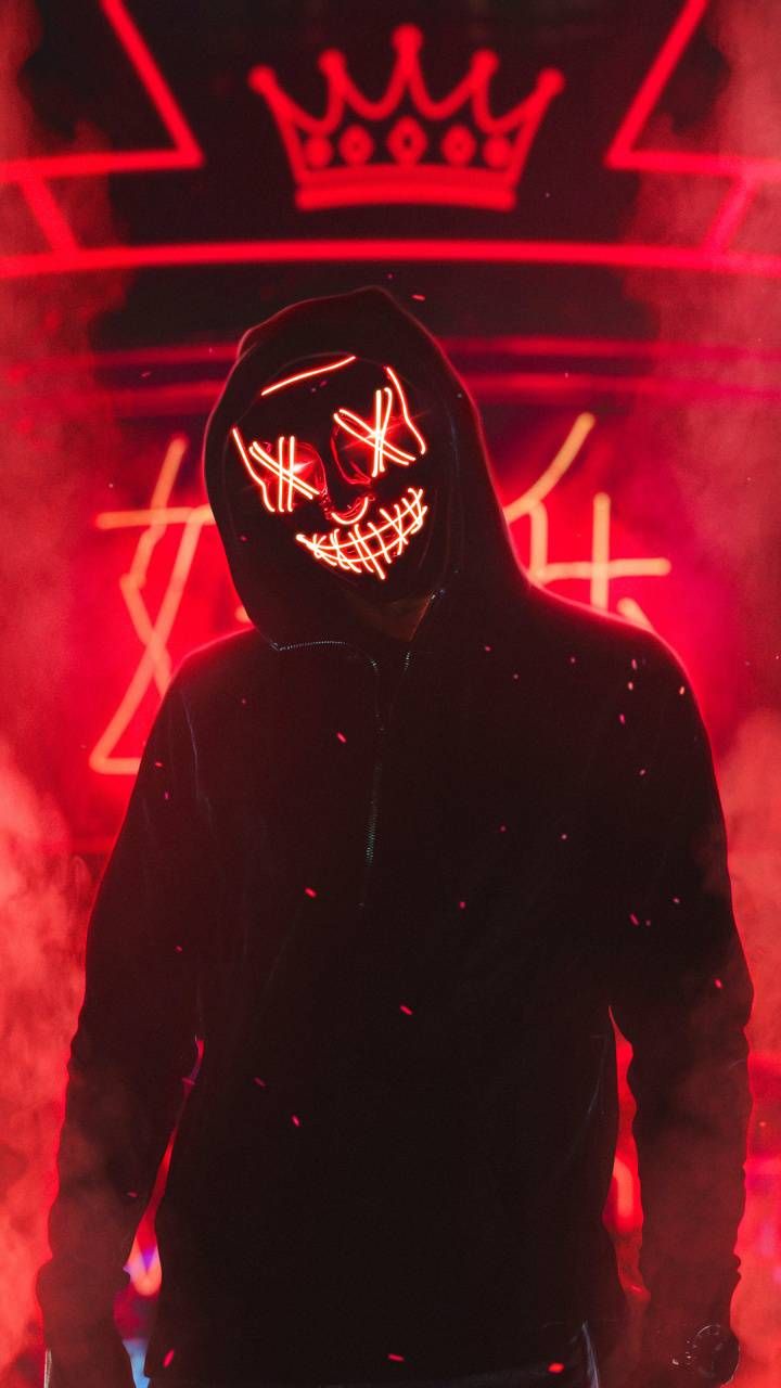 Neon Mask Wallpaper 4k - HD Wallpaper 