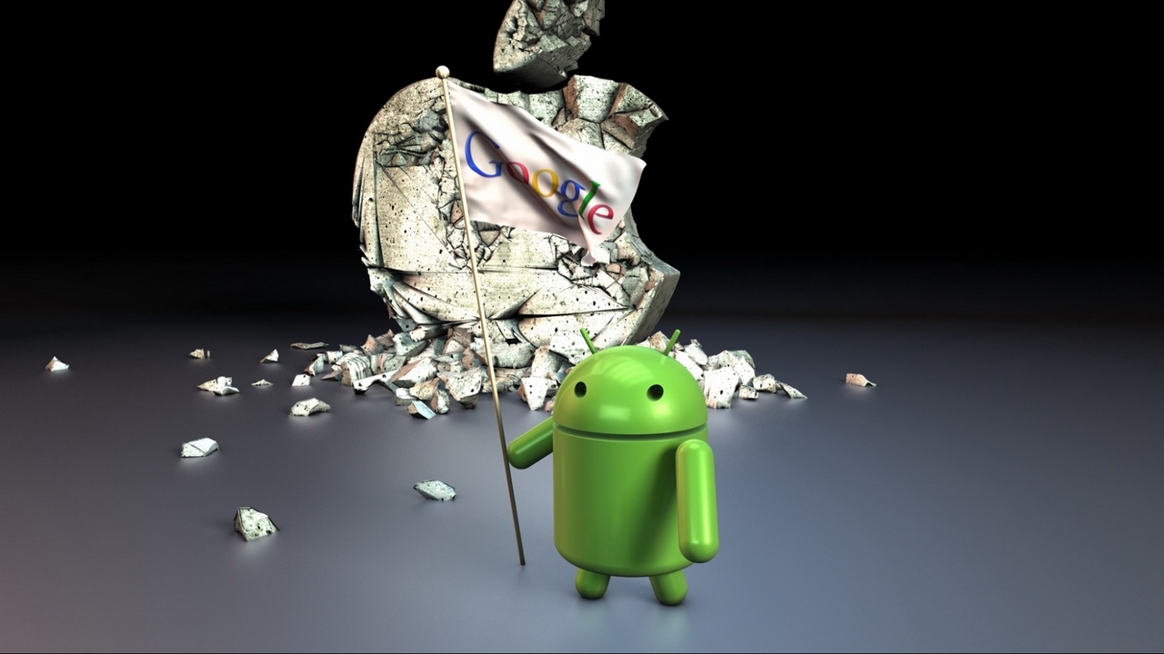 Wallpaper Android, Robot, Abstraction, Operating System, - Android Vs Apple - HD Wallpaper 