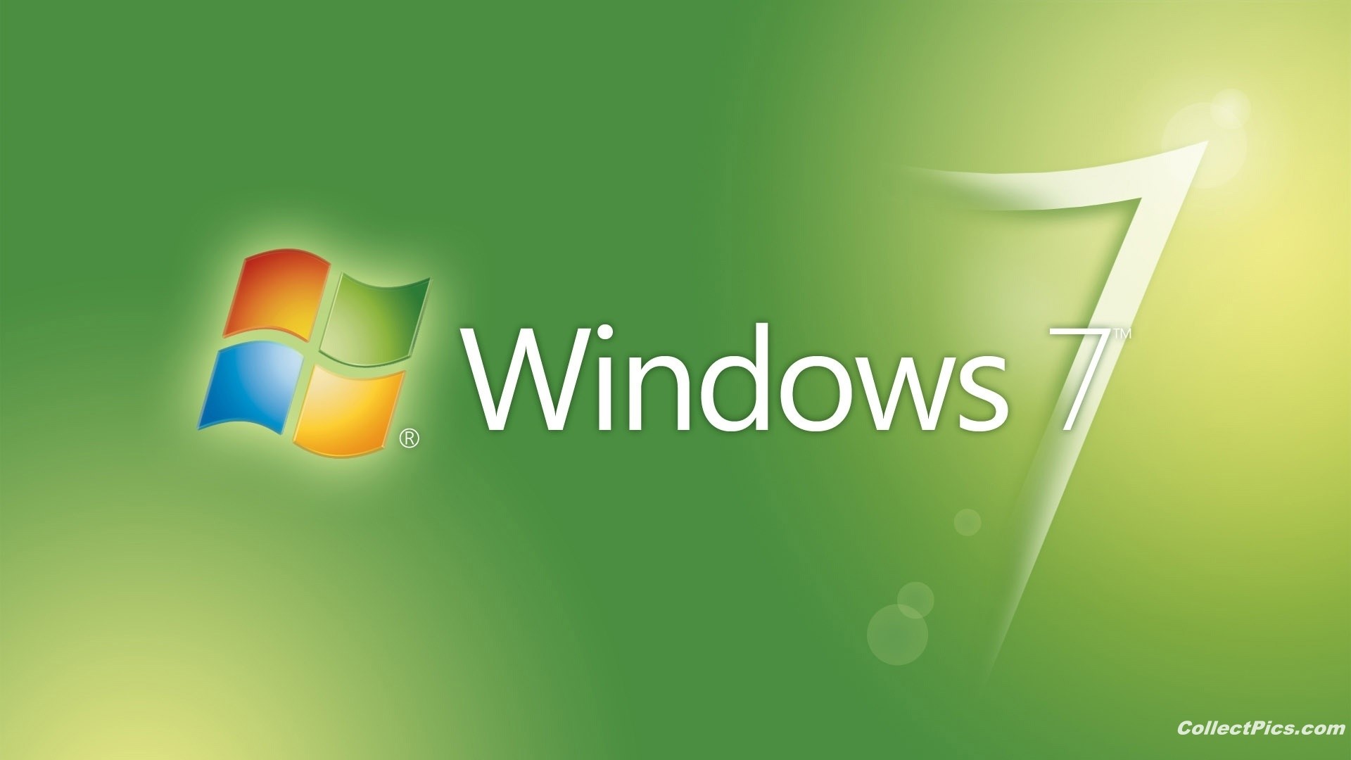 Windows 7 Green 1080p Wallpaper - Windows 7 Green Colour - HD Wallpaper 