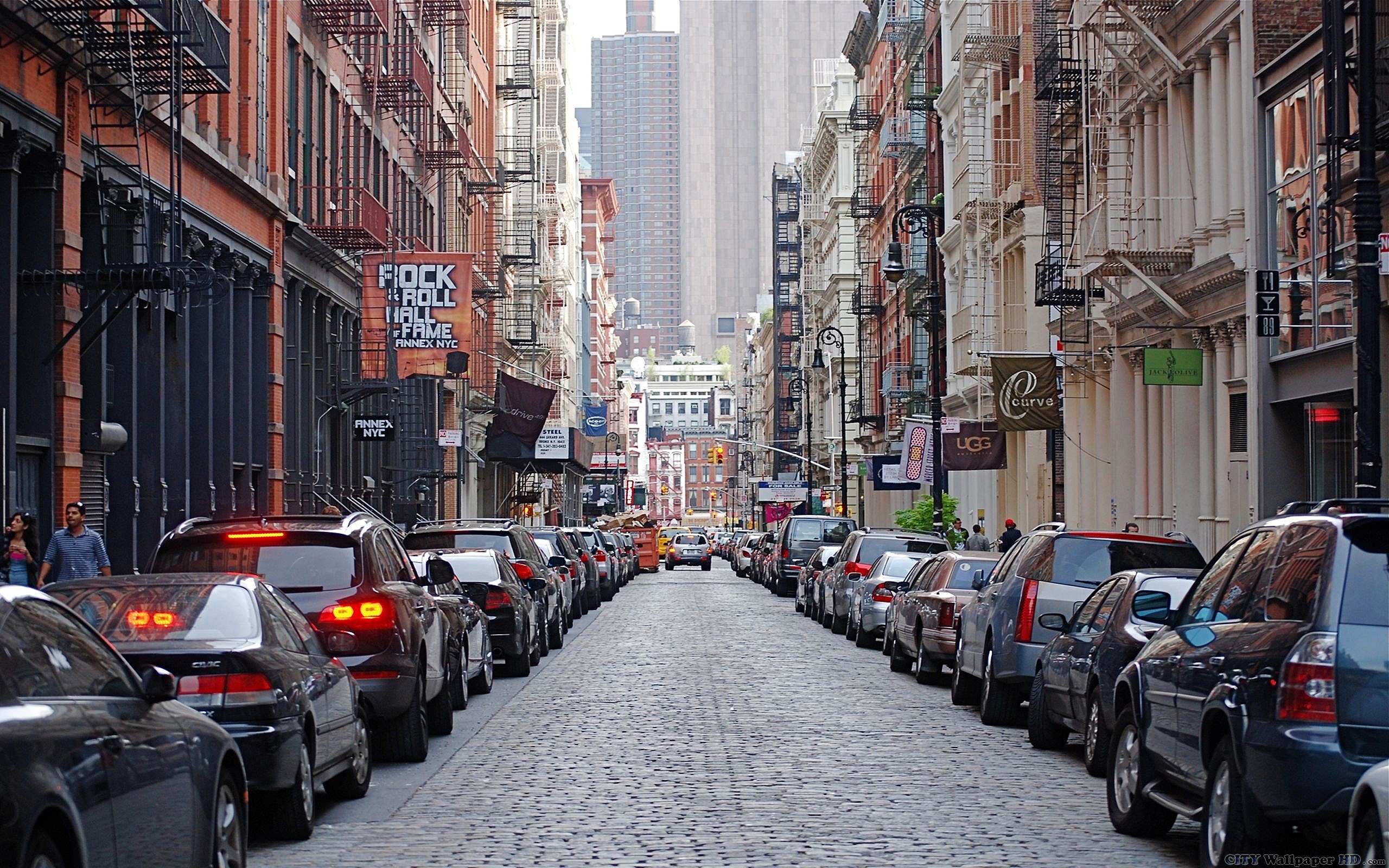 New York Hd Wallpapers - New York Background Street - HD Wallpaper 