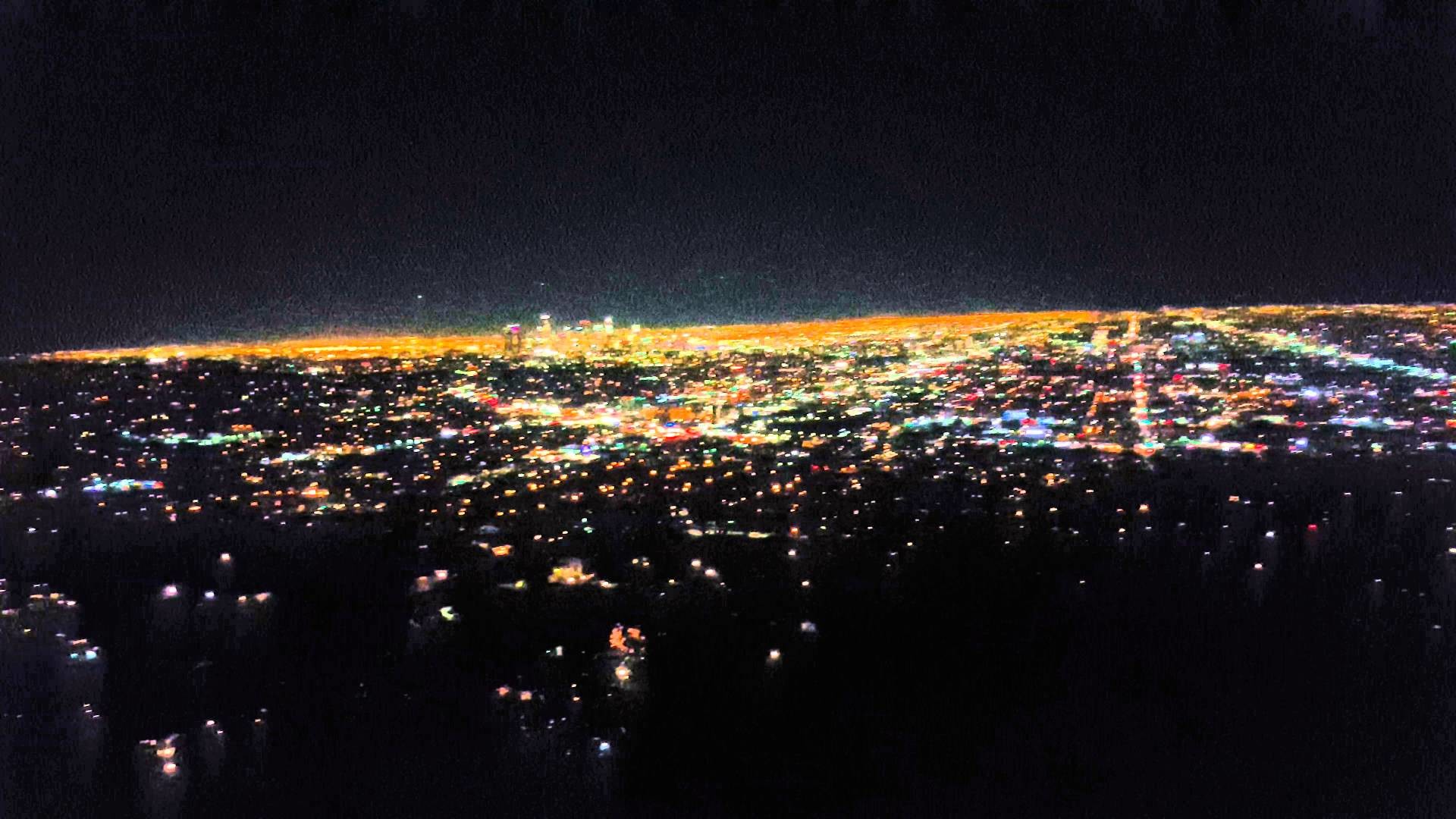Beautiful View Of Los Angeles At Night From Griffith - Los Angeles 4k Night - HD Wallpaper 
