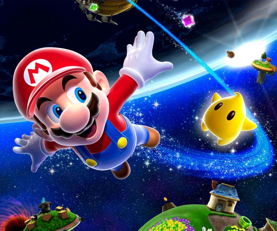 Mario Play On Star Android Wallpapers - Super Mario Galaxy - HD Wallpaper 