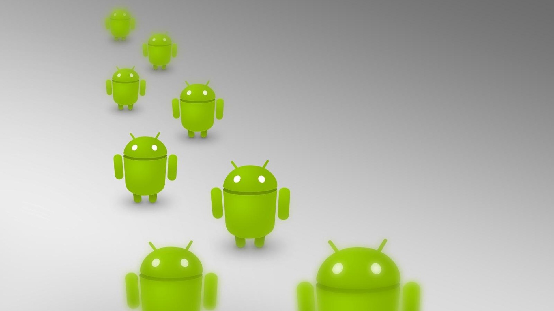 Android Robot Army Desktop Wallpaper - Android Honeycomb - HD Wallpaper 