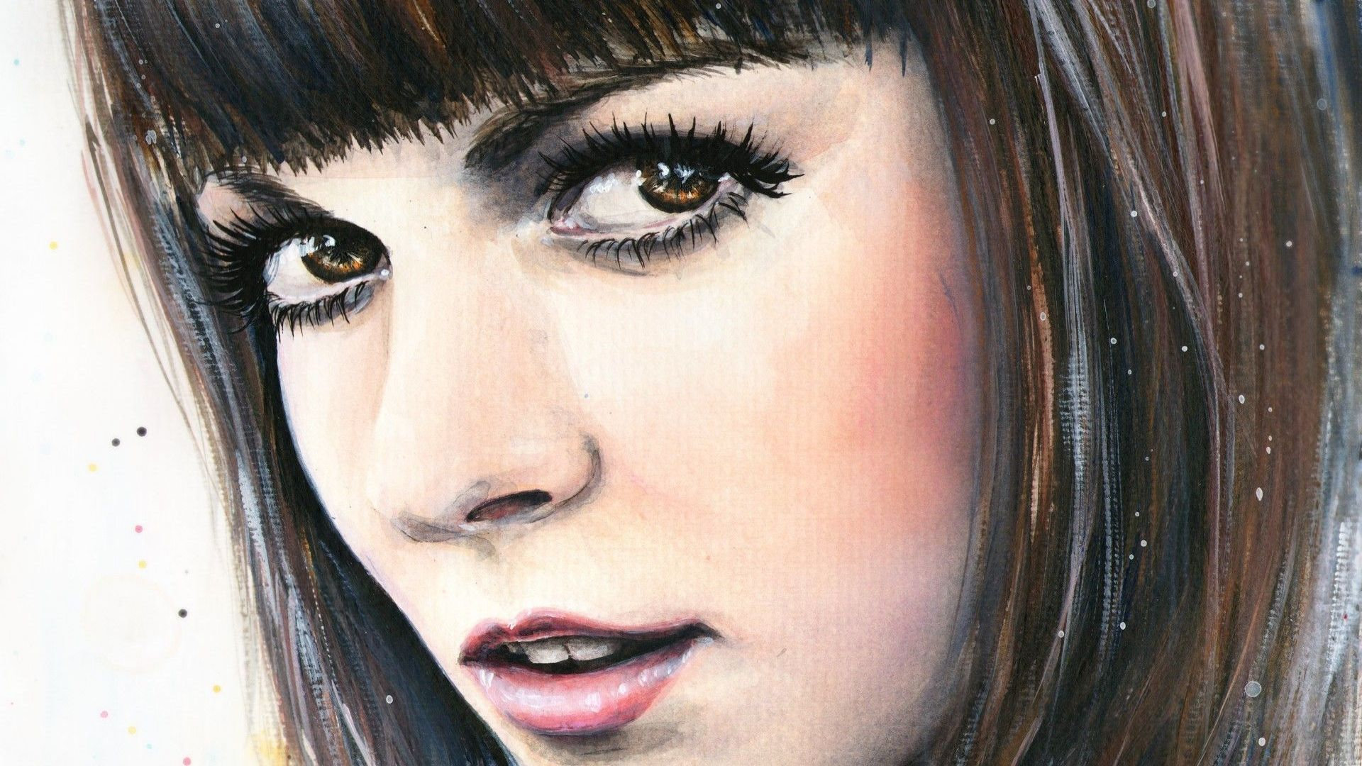 Download Hd Portrait Pc Wallpaper Id - Woman In Artistic - HD Wallpaper 