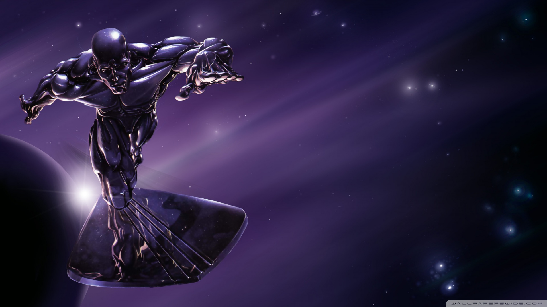 Silver Surfer Comic Wallpaper Hd - HD Wallpaper 