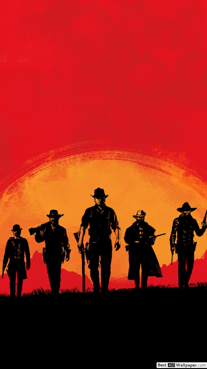 Red Dead 2 Silhouette - HD Wallpaper 