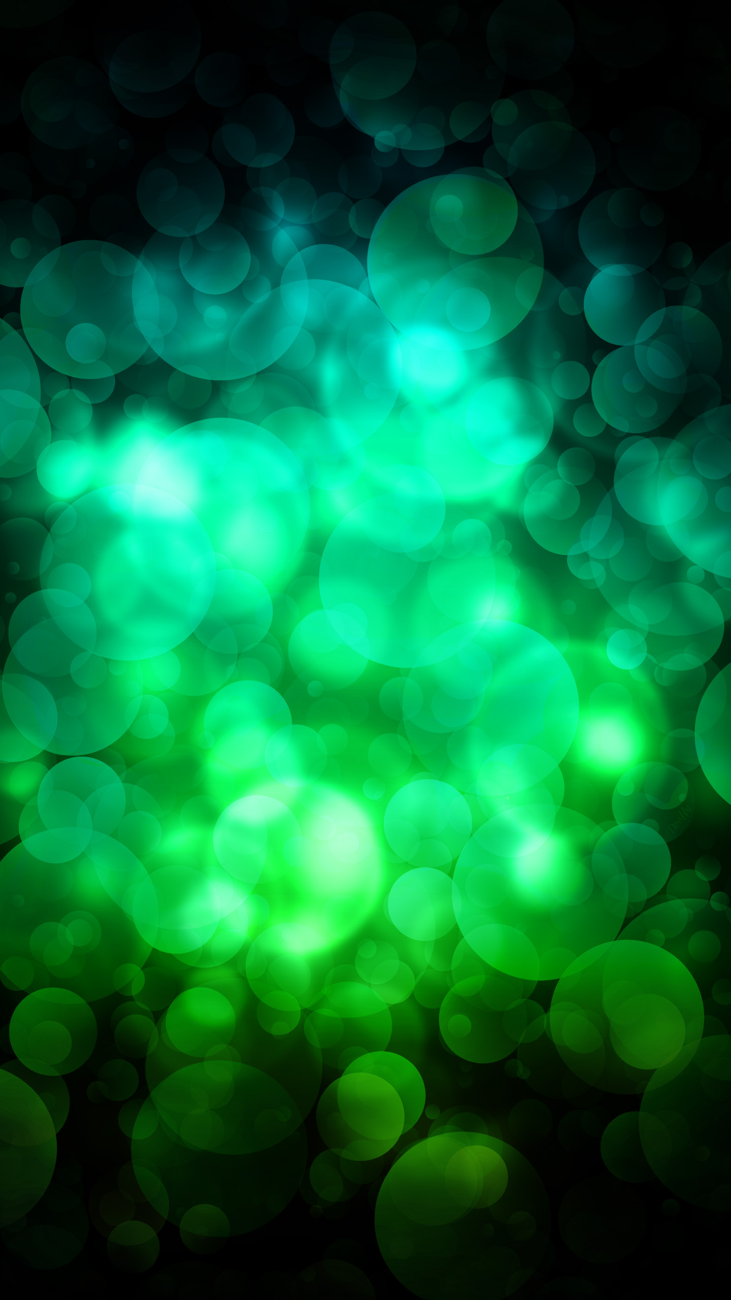 Quad Hd Mobile Phone Wallpapers Green Circles - Phone Wallpaper Hd Green - HD Wallpaper 