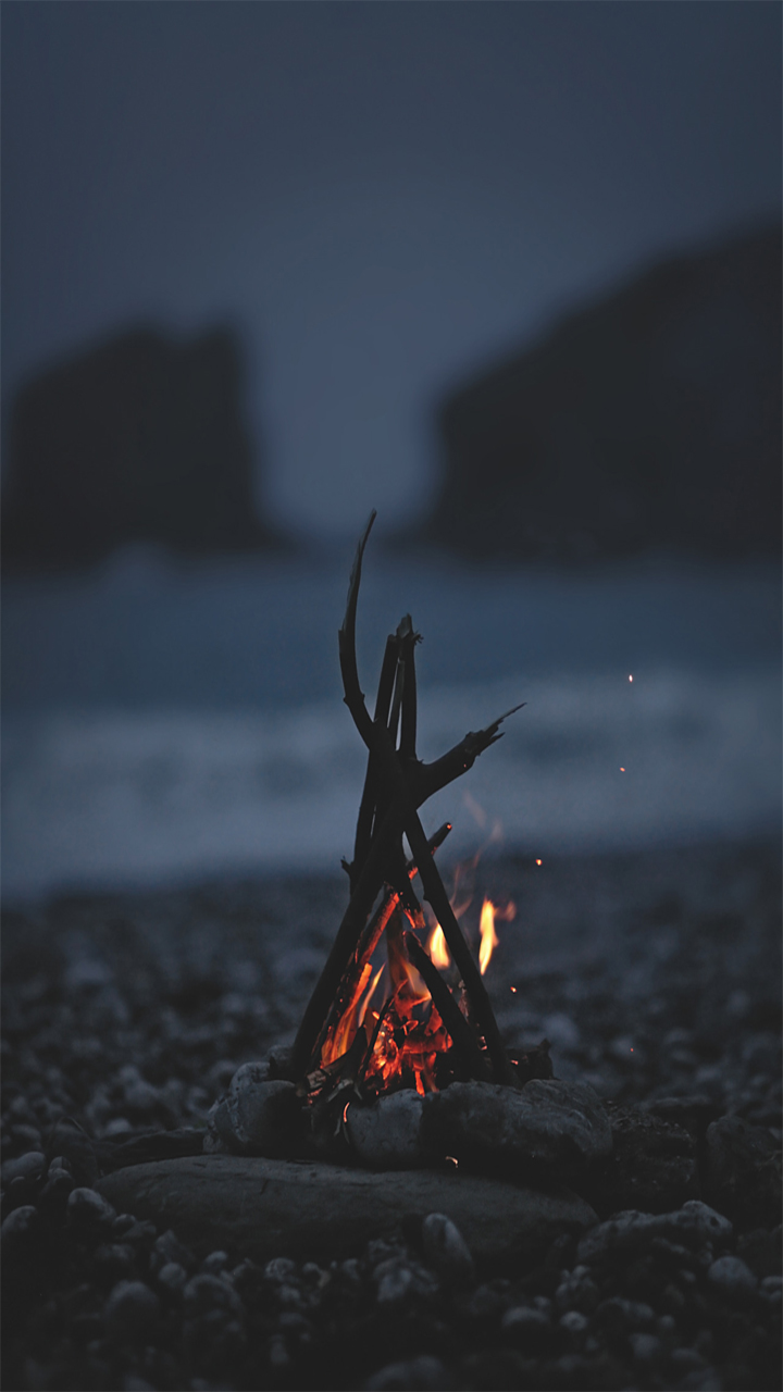 Campfire Wallpapers 720x1280, - Photography Tumblr Fire - HD Wallpaper 