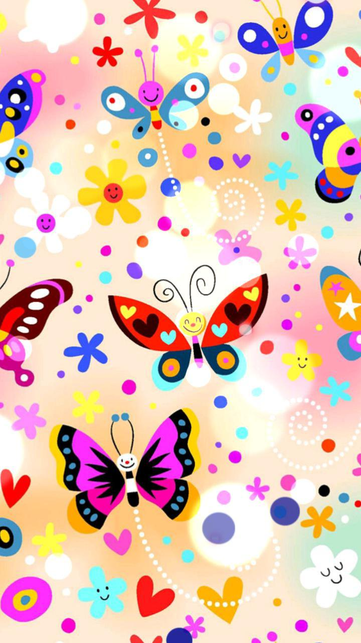 Butterfly Wallpapers Free Download Group - Cute Wallpaper For Smartphone Android - HD Wallpaper 