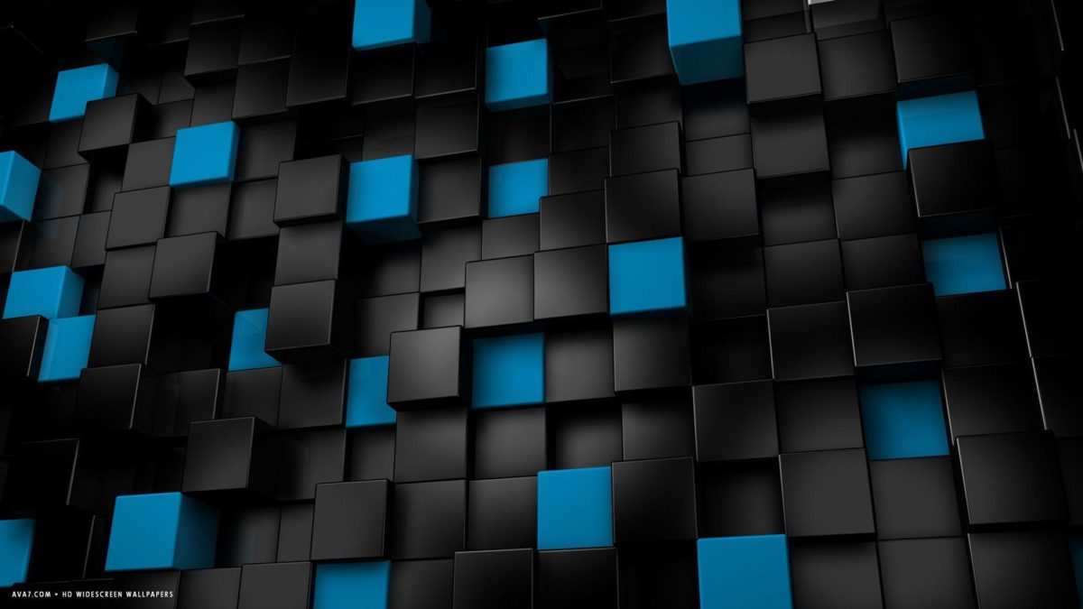 Black 3d Hd Wallpapers 1080p Widescreen - Blue Black Wallpaper Hd - HD Wallpaper 