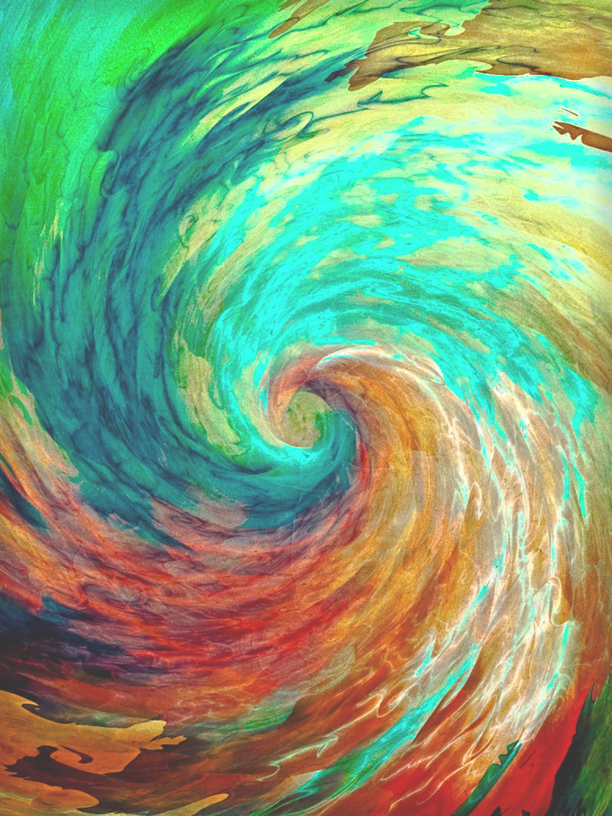 Spiral Watercolor - HD Wallpaper 