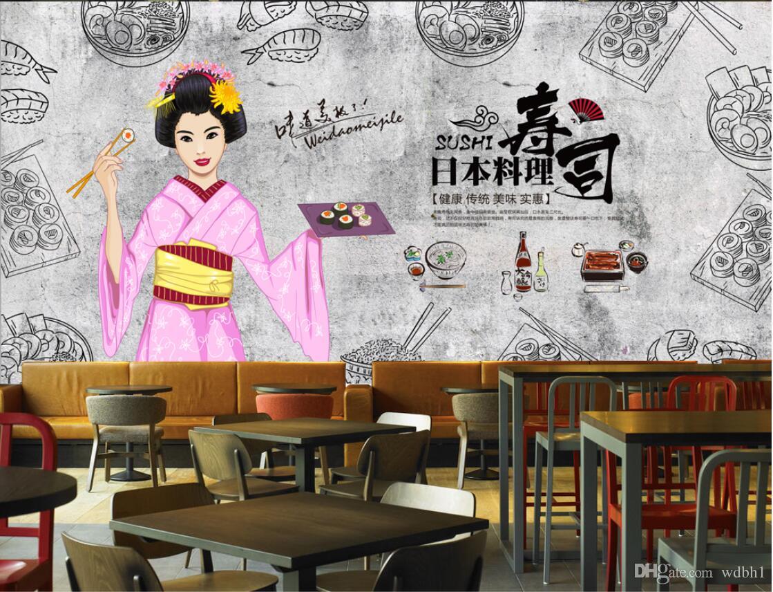 Desenho Na Parede Japones Restaurante - HD Wallpaper 