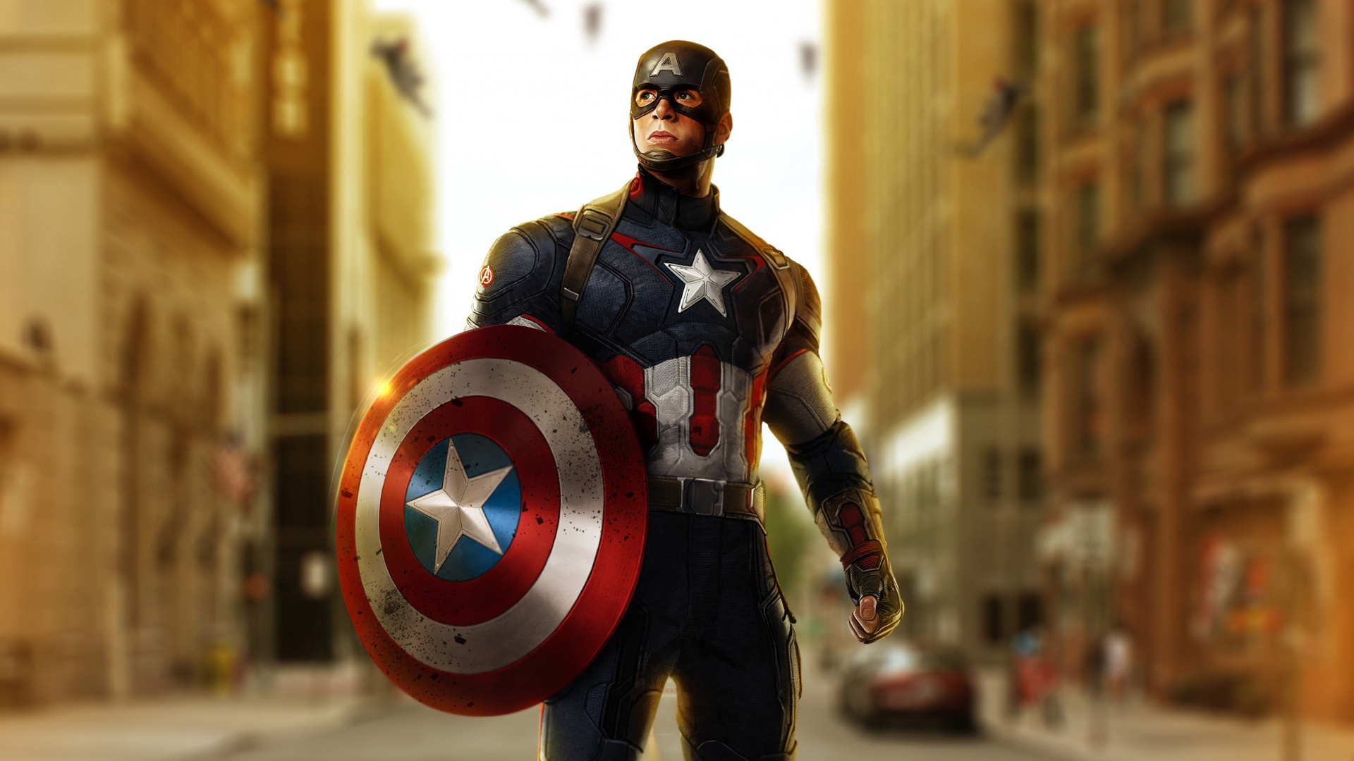 Soldier, Captain America, Marvel, Chris Evans, Art, - HD Wallpaper 