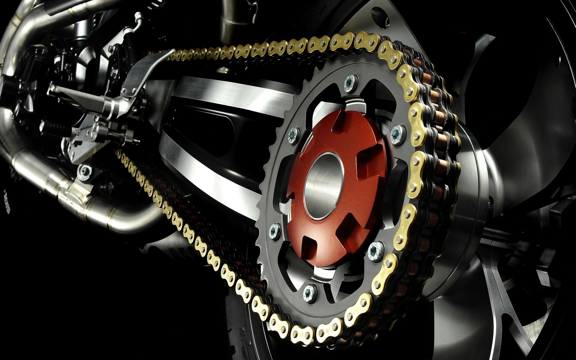 Desktop Motorcycle Hd Wallpapers - Motorcycle Chain Drive - HD Wallpaper 