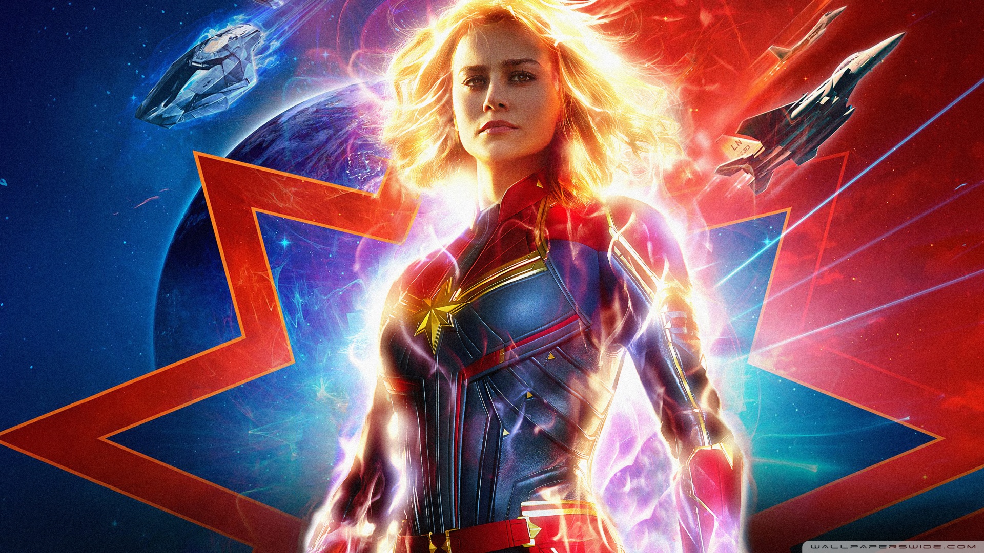 Desktop Wallpaper Captain Marvel - HD Wallpaper 