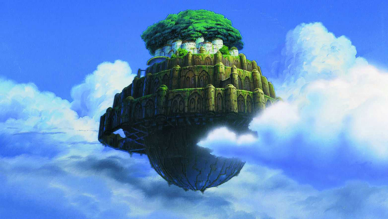 Wallpaper Hd - Castle In The Sky Island - HD Wallpaper 