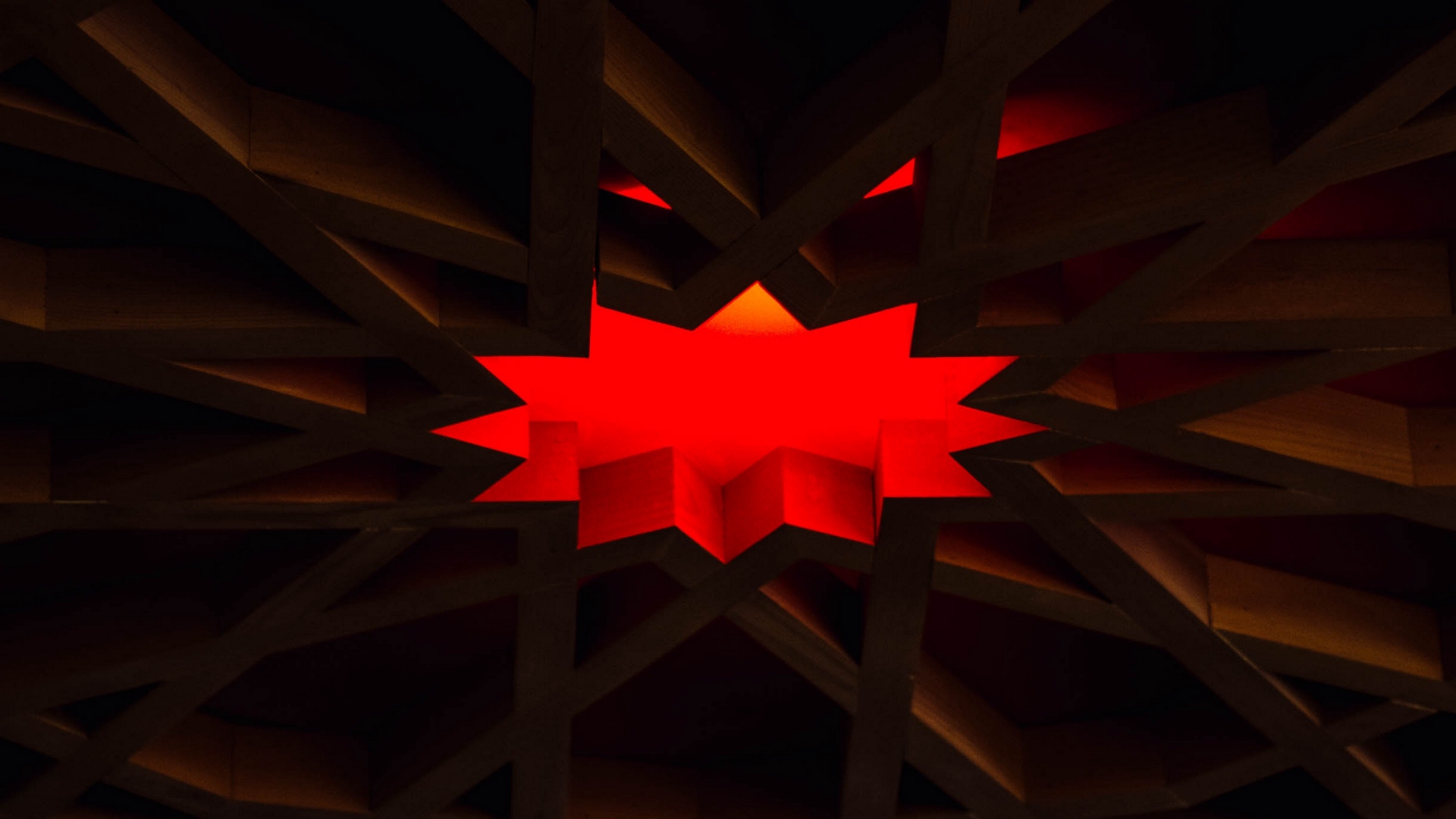Wallpaper Polygon, Design, Red, Dark - Black Red Polygon Texture 1080p - HD Wallpaper 