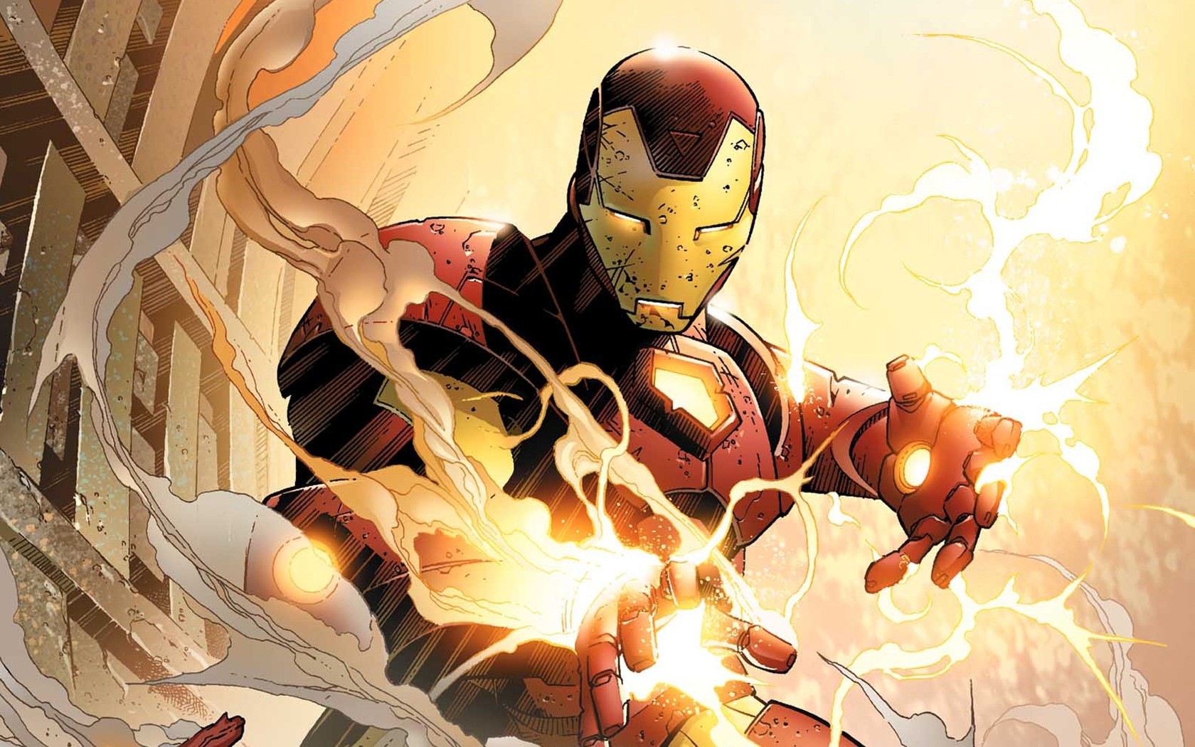 Invincible Iron Man Marvel Comics Amazing Captain America Iron Man Comic Hd 1680x1050 Wallpaper Teahub Io