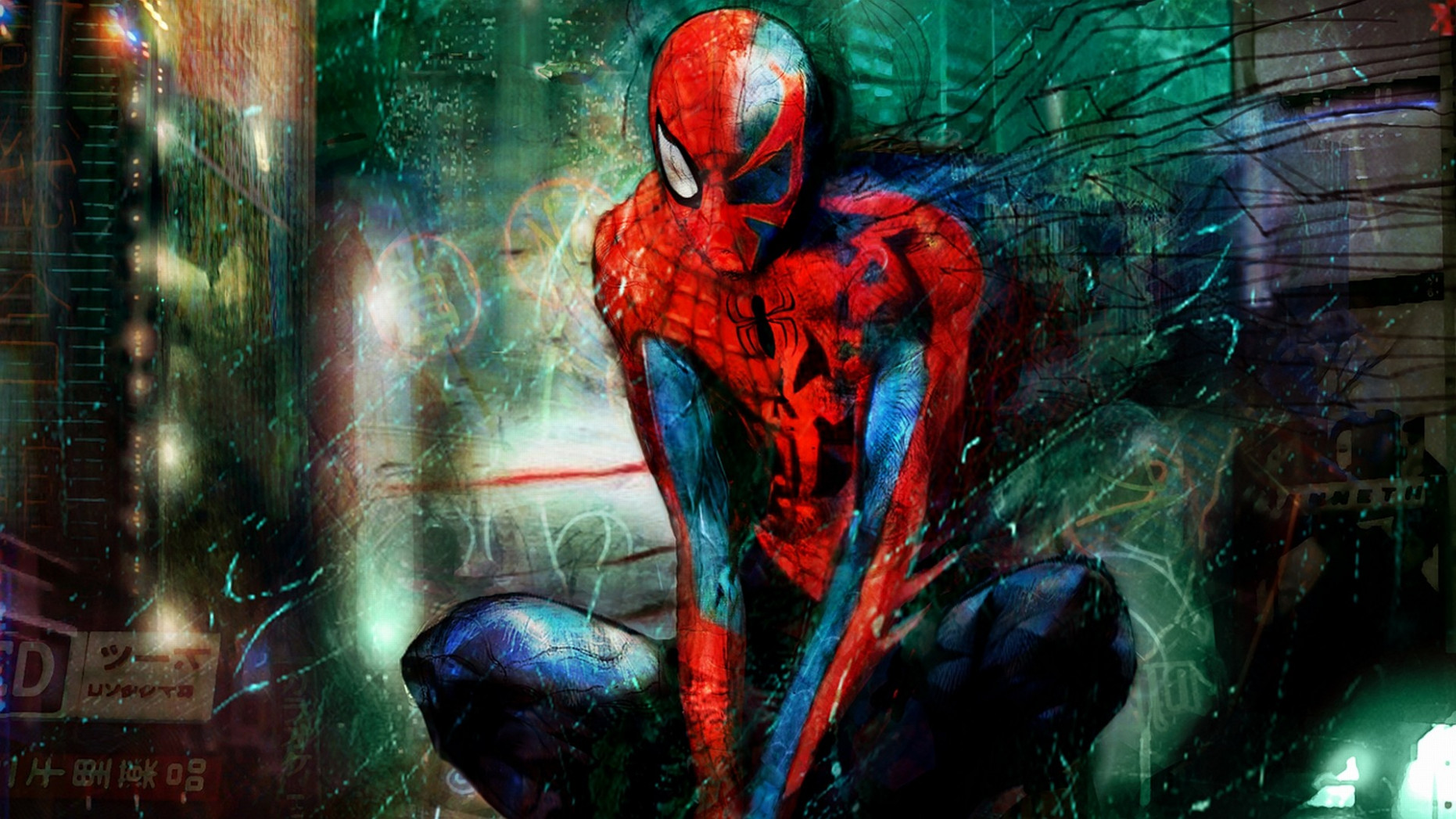 Spider Man Comic Wallpaper - Spiderman And Spider Man 2099 - HD Wallpaper 
