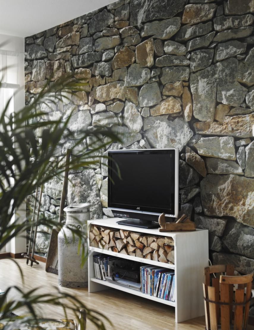 Stone Look Wall Paper - HD Wallpaper 