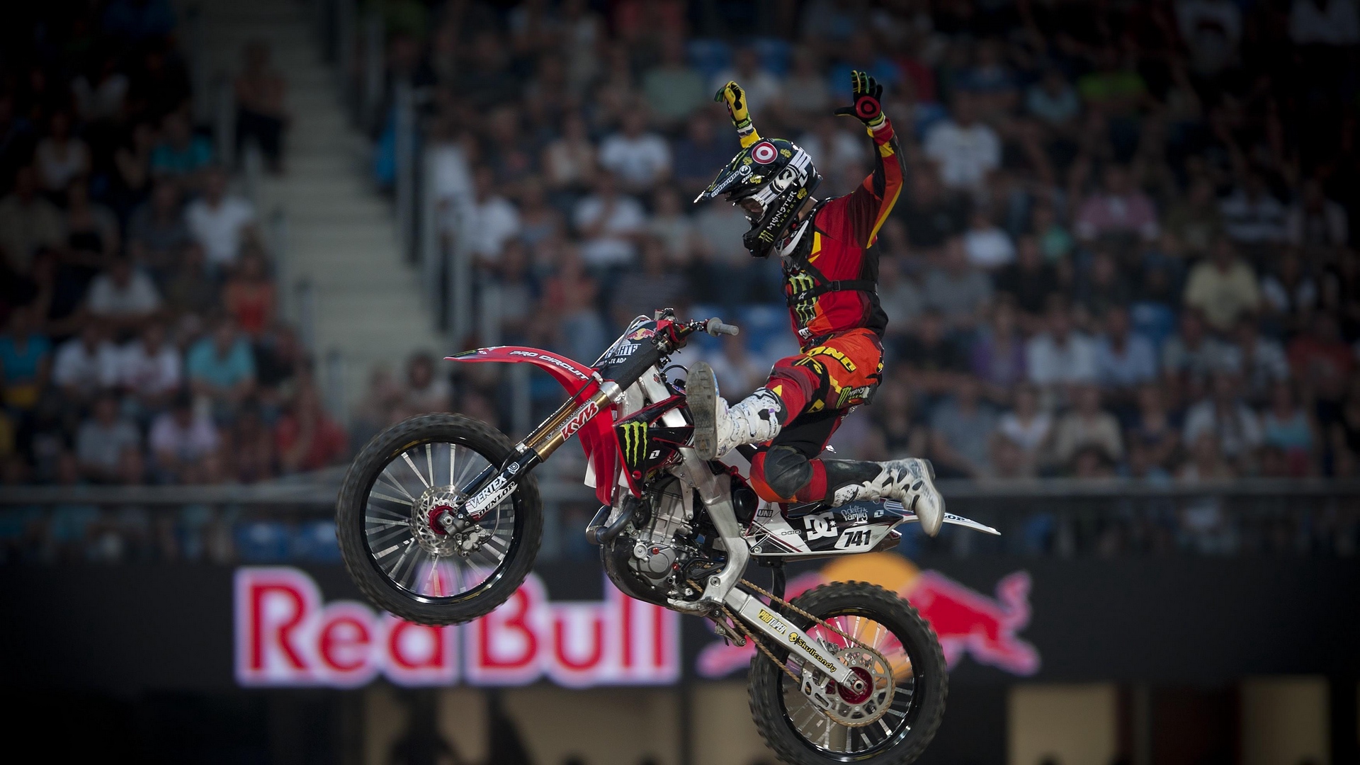 Wallpaper Red Bull, X Games, Nate Adams, Moto - Hd Motocross Red Bull - HD Wallpaper 