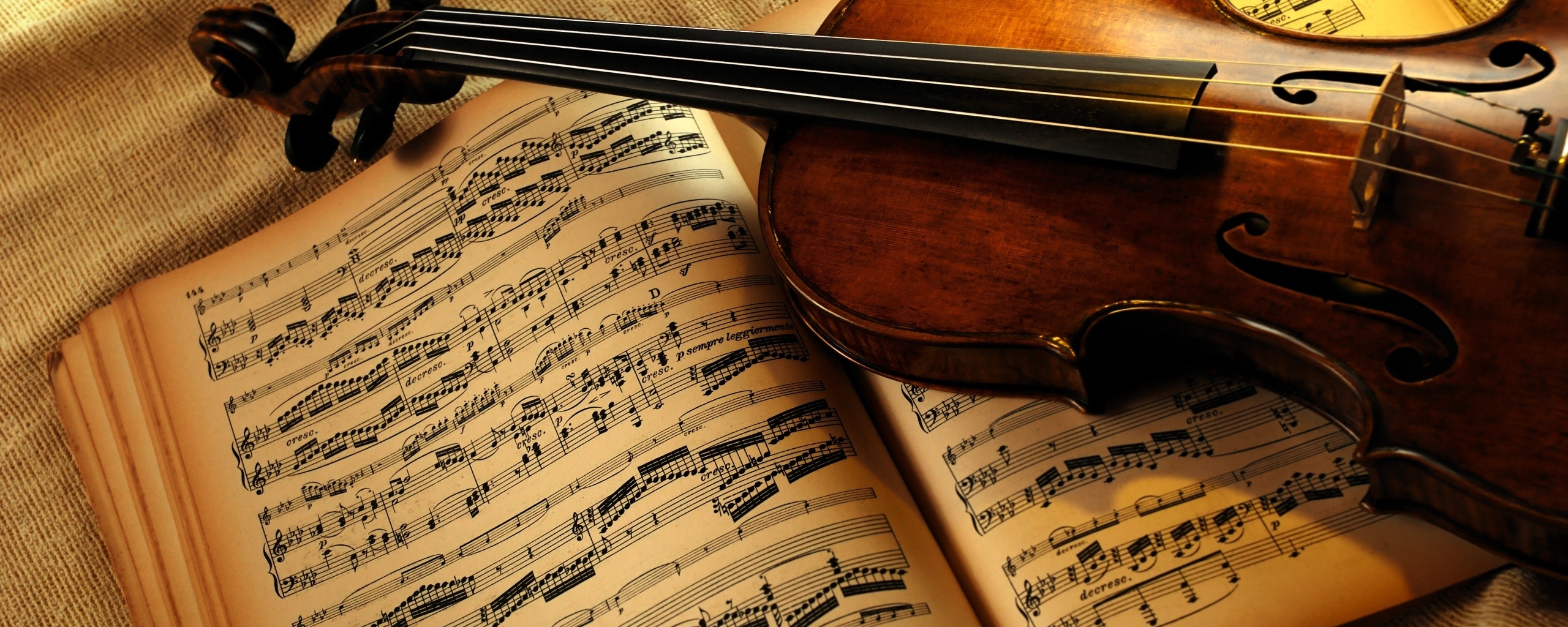 Wallpaper Violin, Book, Notes, Paper, Strings - Violin Wallpaper 4k - HD Wallpaper 