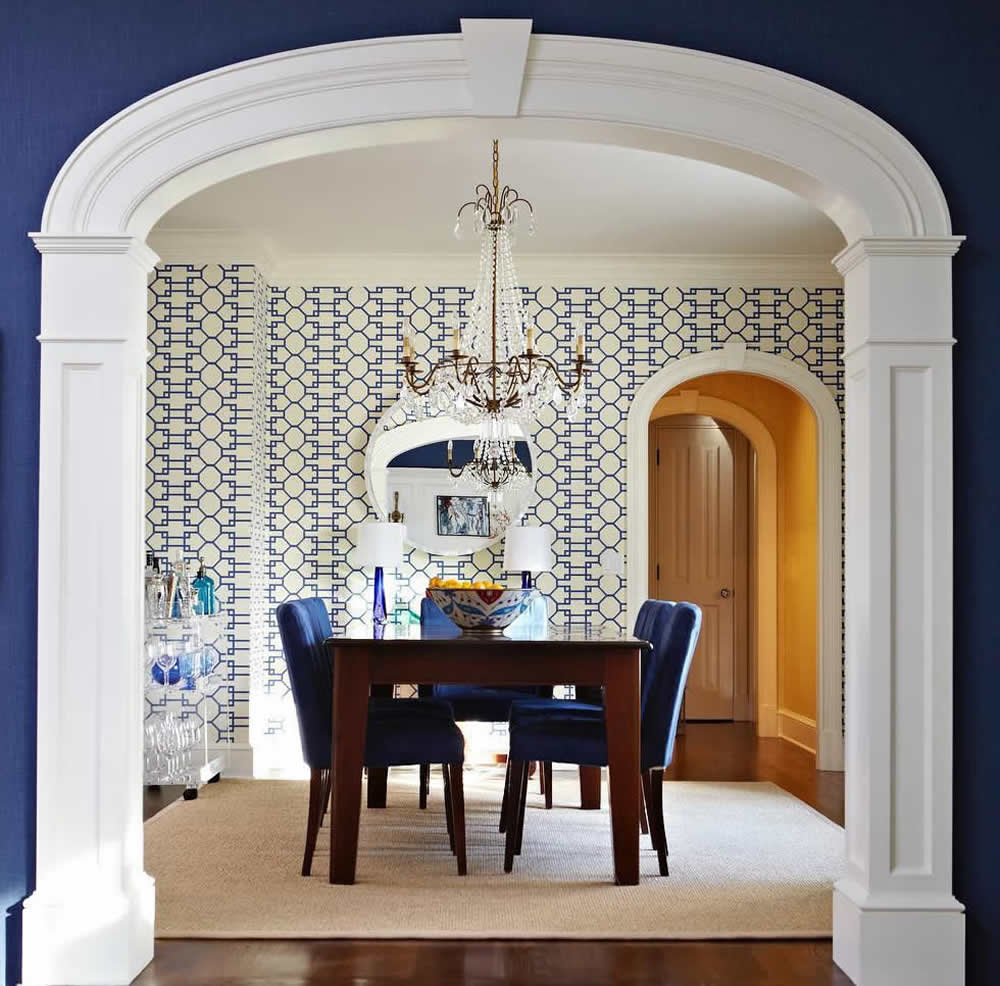 Quadrille Brighton Wallpaper By Last Detail Interior - Quadrille Wallpaper Arch - HD Wallpaper 