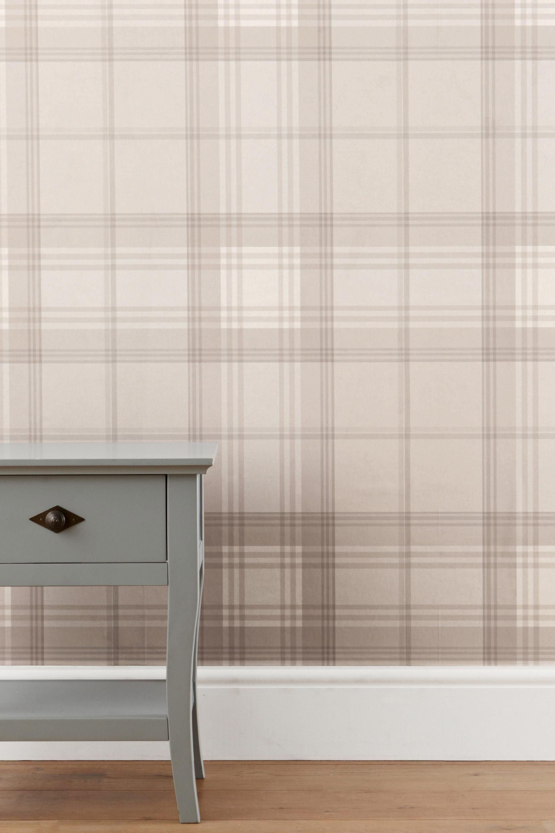 Checked Wallpaper Living Room - HD Wallpaper 