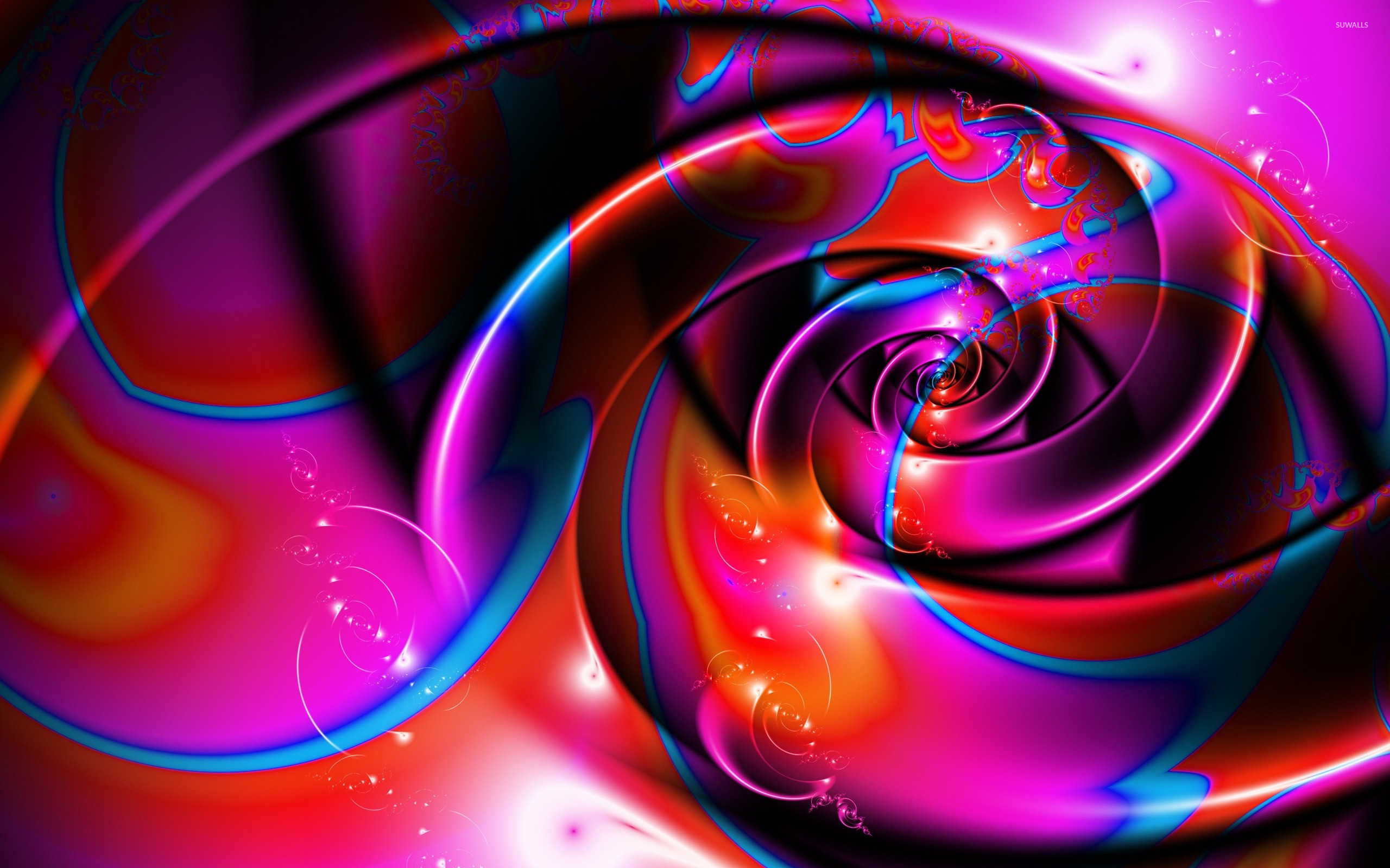 2560x1600, Purple Swirls Wallpaper 
 Data Id 80742 - Red And Purple Swirls - HD Wallpaper 