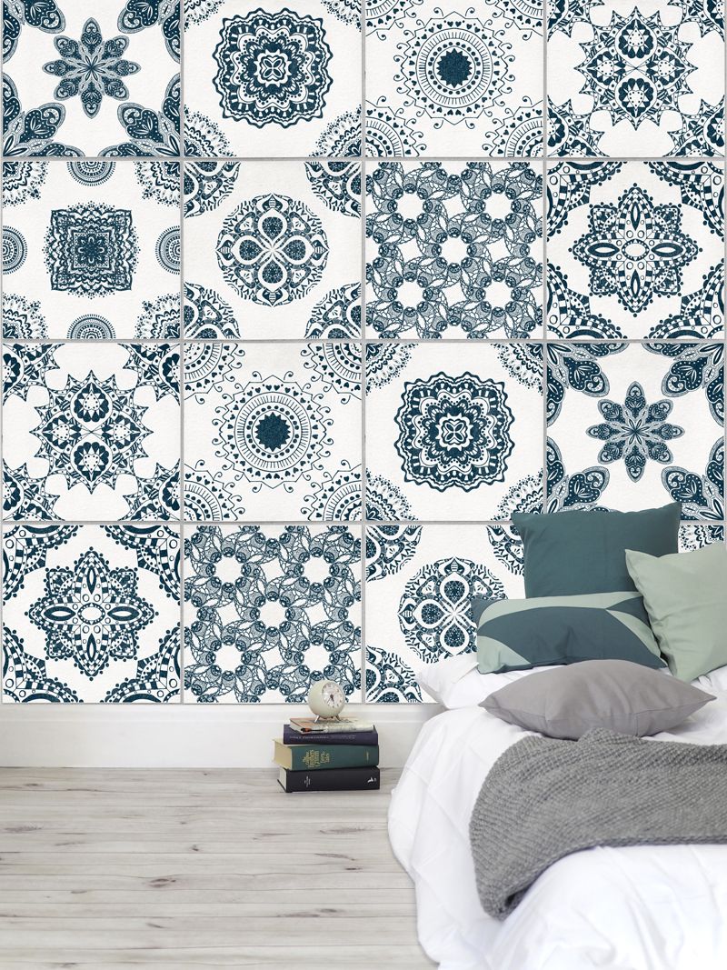 Blue Wallpaper Portuguese Tile - HD Wallpaper 