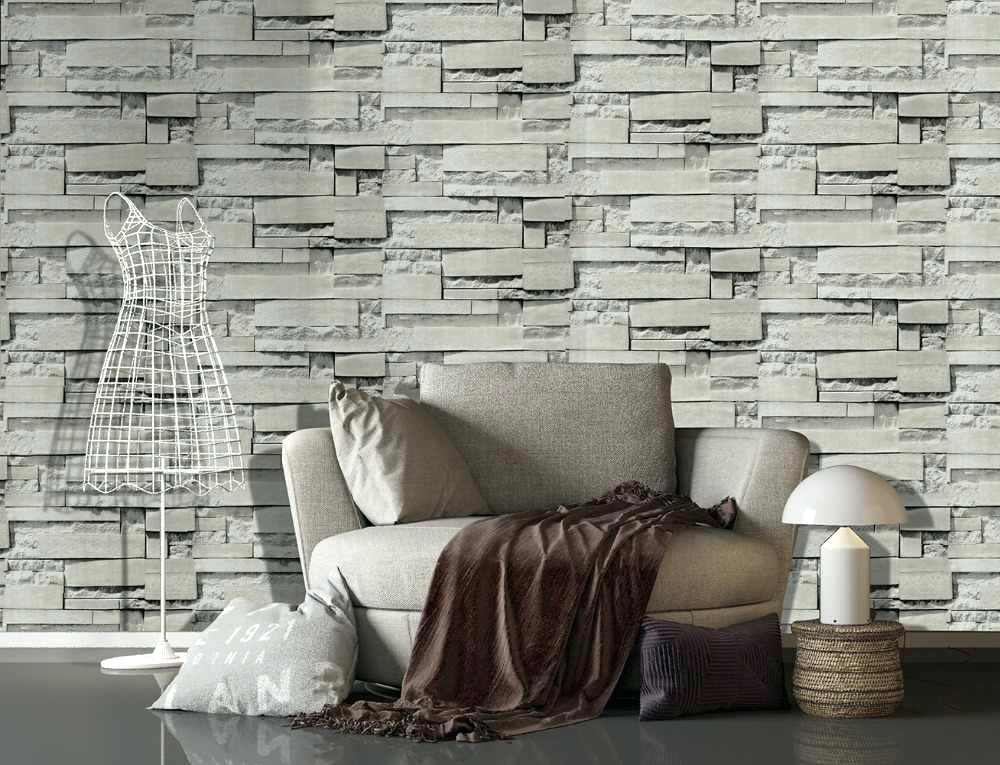 Vintage Peel Stick Faux Brick Wallpaper For Walls Self - Tugla Desenli Duvar Kagitlari - HD Wallpaper 