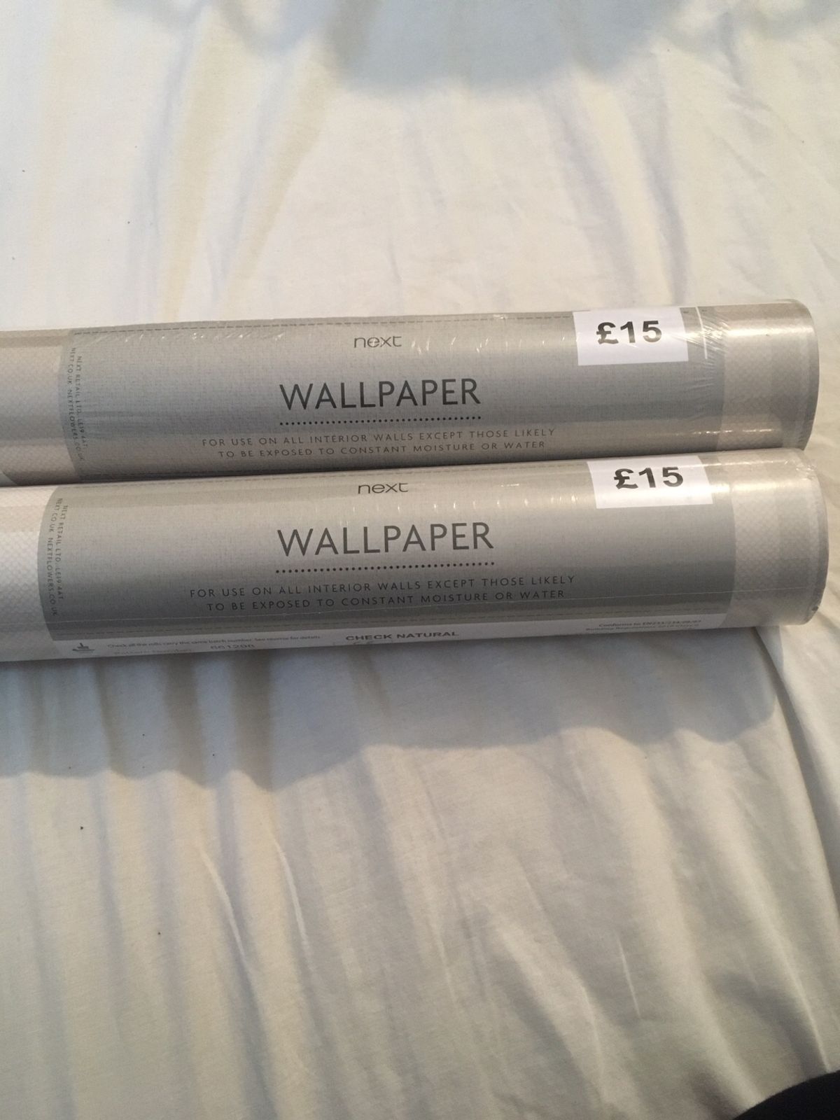 Natural Check 2 Rolls Of Wallpaper From Next - Book - HD Wallpaper 