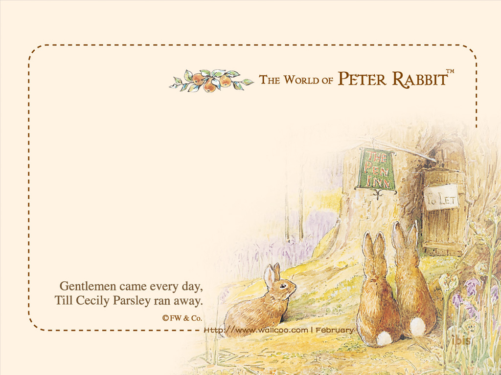 Beatrix Potter - Peter Rabbit 彼得 兔 背景 - HD Wallpaper 