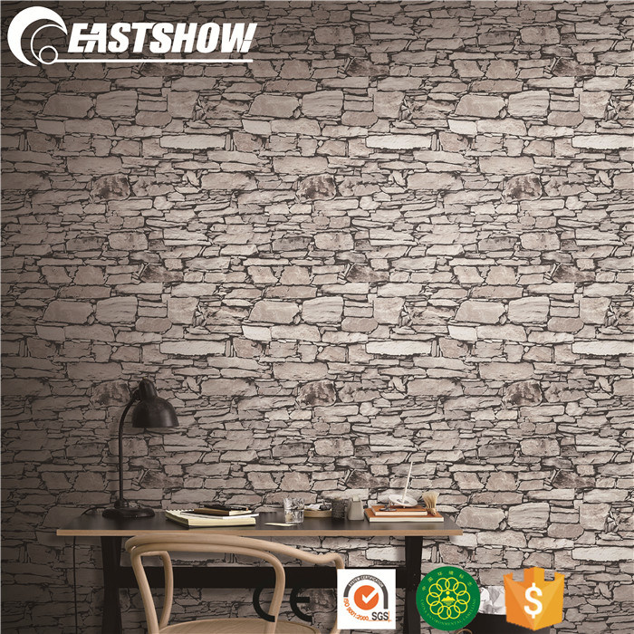 3d Stone Brick Pvc Vinyl Wholesale Cheap Home Wallpaper - Home Wall Paper - HD Wallpaper 