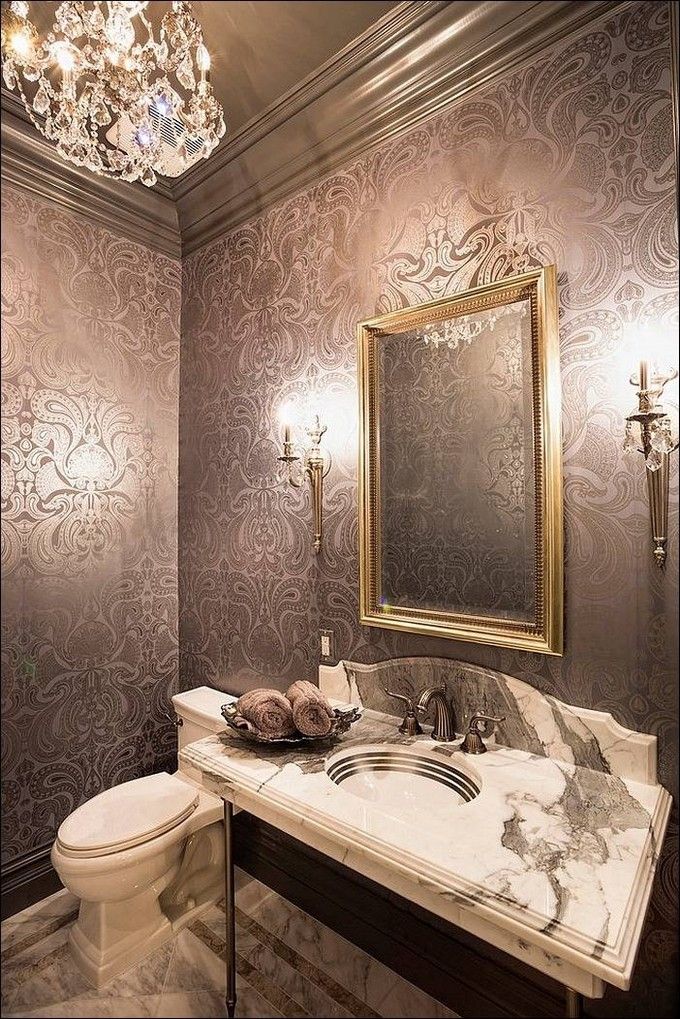 Luxury Small Powder Room 680x1019 Wallpaper teahub.io